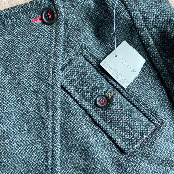NWT Tommy Hilfiger Olive Tweed Wrap Skirt - Picture 3 of 9
